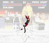 une photo d'Ã©cran de Mortal Kombat 3 sur Nintendo Super Nes
